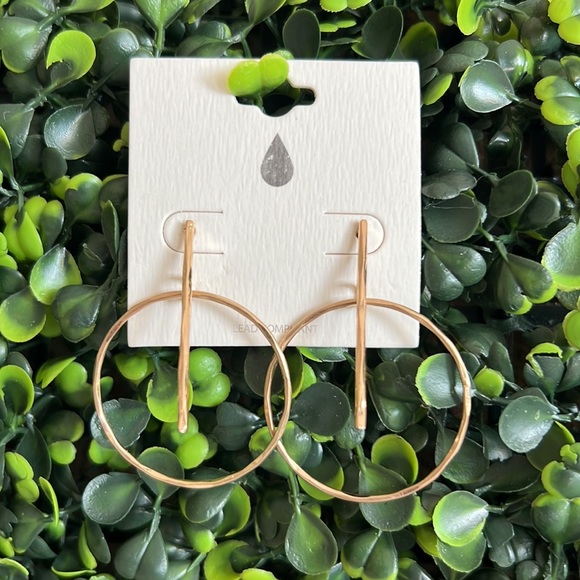 Jewelry - Goldtone Beatrice Hoop Earring